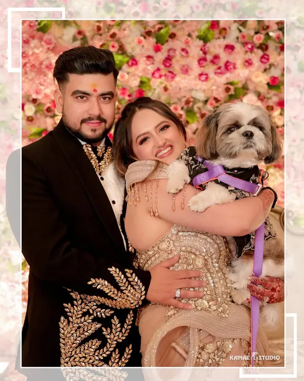 Including your beloved pet in your pre-wedding photos is a wonderful way to make them more personal. We love capturing the whole family!