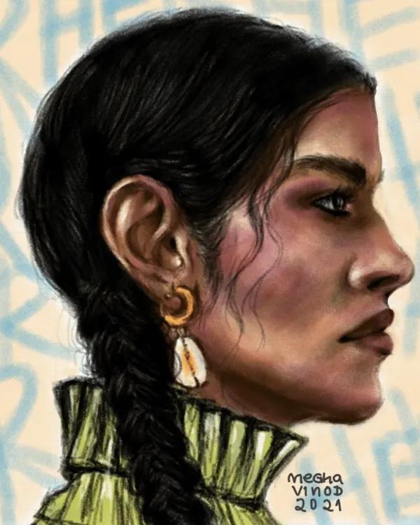 It felt so good to paint again after a long art block. I created this digital portrait to get my creative flow back, and it was so much fun to work in a different medium.