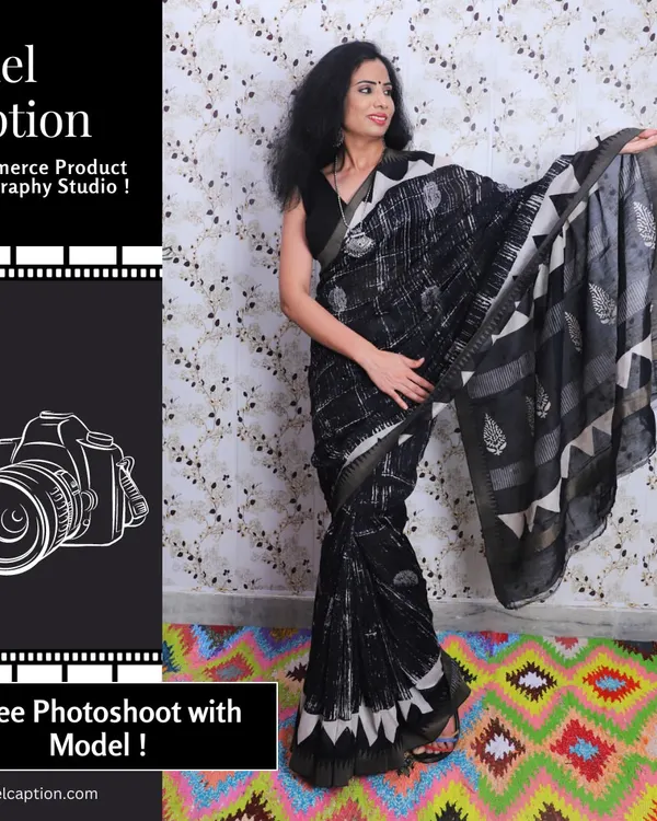 We create stunning saree photoshoots with professional models that capture the elegance and flow of the fabric. This kind of lifestyle apparel photography helps customers connect with the product, making it a must have for your online store.