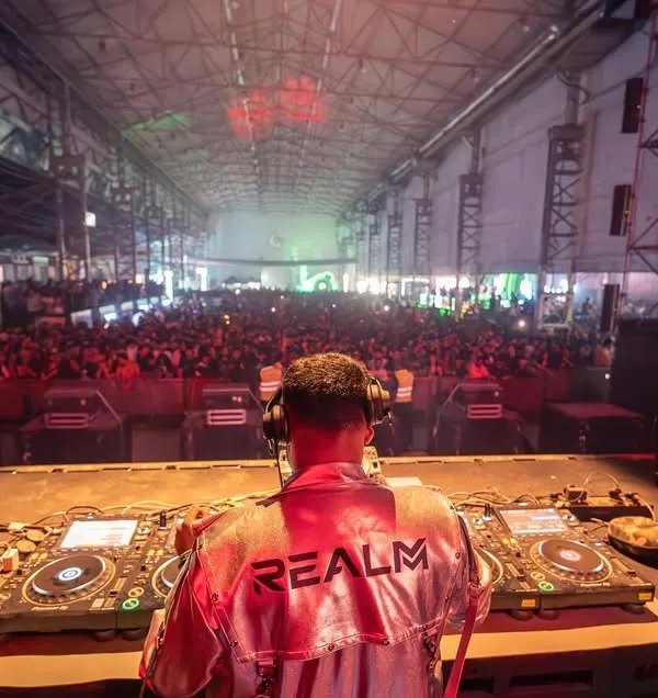 This is the view I live for. Standing on stage, looking out at a sea of energy, ready to drop a beat that will unite everyone on the dance floor. This moment, opening for Charlotte de Witte, captures the scale of the events I command.