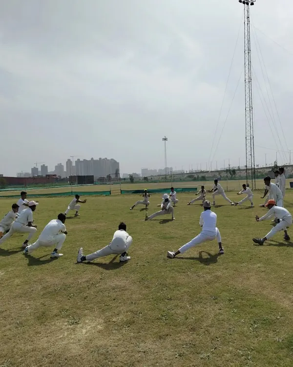 Dynamic stretching is a key part of our pre-practice routine. These exercises activate the specific muscle groups used for batting, bowling, and fielding, ensuring the body is prepared for high-intensity action.