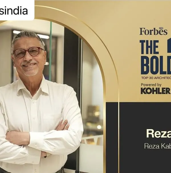 I am elated to be named on the Forbes India list of Top 30 Indian Architects. A big thank you to The Bold Club for Luxury Architects and Designers, powered by Kohler, for this incredible honor.