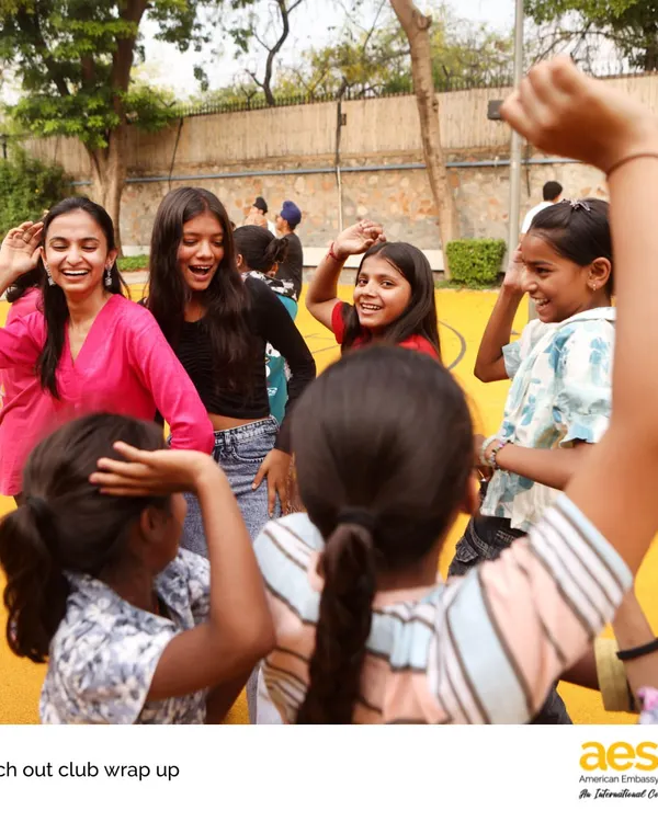 The Reach Out! high school service club celebrates a successful year. Our student volunteers provided academic support, sports, and creative activities for over 150 children from the local Vivekanand Camp.