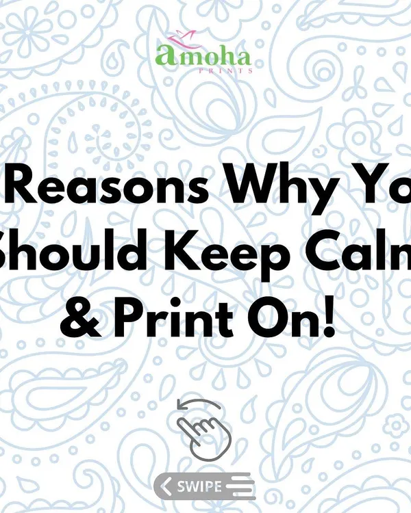 (Image) Here are five reasons why you should take a moment to keep calm and print on. It's more than just a craft, it's a form of therapy.