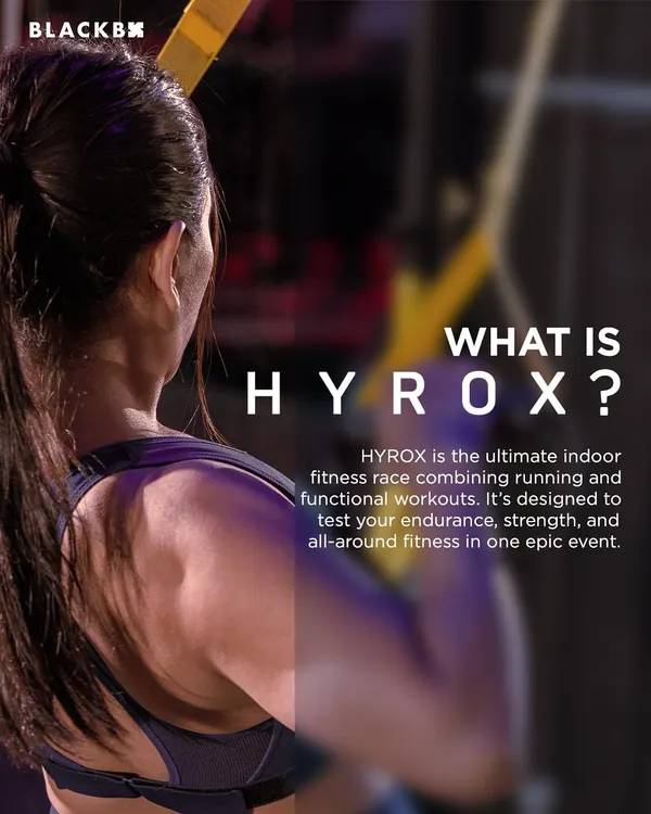 So, what is HYROX? It's the ultimate indoor fitness race that combines running and functional workouts to test your endurance, strength, and all-around fitness in one epic event.