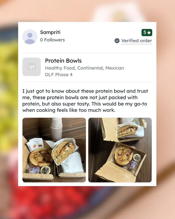 I'm always thrilled by the love from our community. This customer found our bowls to be not just packed with protein, but also super tasty. This is the best compliment I can receive.