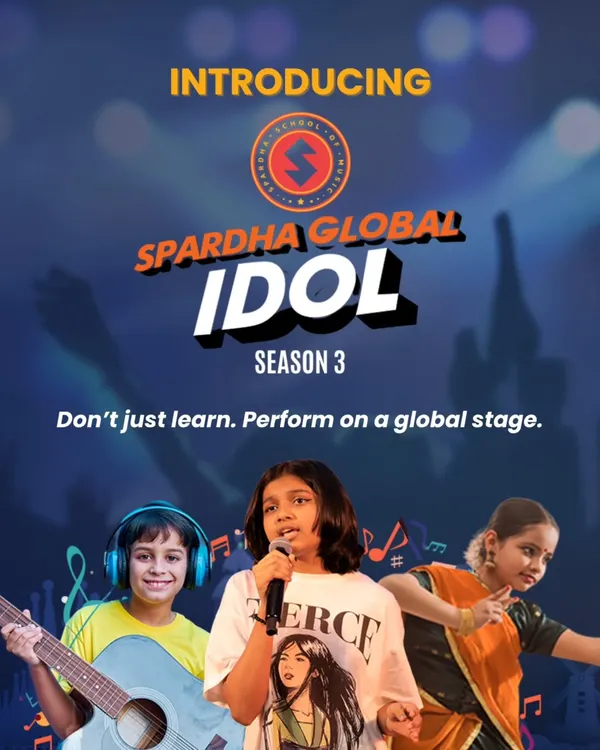 Introducing Spardha Global Idol, our annual competition that gives students a chance to perform on a global stage. It’s more than a contest; it’s a celebration of practice, courage, and passion.