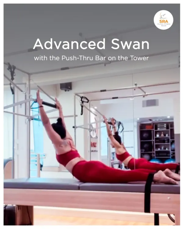 The Advanced Swan on the Tower is a dynamic back extension exercise. It builds incredible strength through the entire back of the body, improves mobility, and develops control.