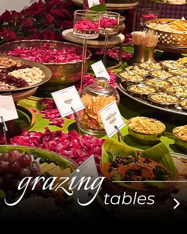 A vibrant Indian-themed grazing table, bursting with colour and flavour. This is how we turn a simple food spread into a feast for the eyes and the palate.