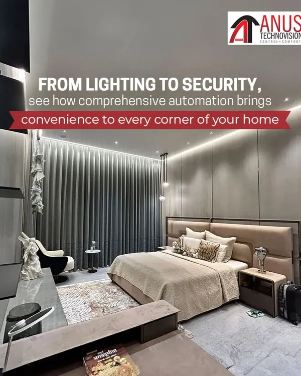 In this luxury bedroom, you can see how I integrate lighting and security into a single, convenient system. The automation extends beyond just safety, creating an ambiance of comfort and control in every corner of your home.