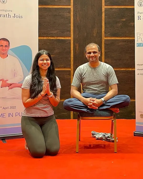 On Guru Poornima, we honor our teacher, Paramaguru Sharath Jois. A guru is one who dispels the darkness of ignorance. We are forever grateful for the light he shares on this path.