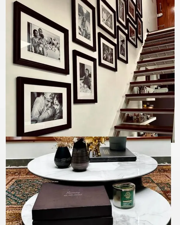 We are so elated to see our captured moments adorning our client's staircase wall. It is truly humbling to see our work become a permanent part of your beautiful home.