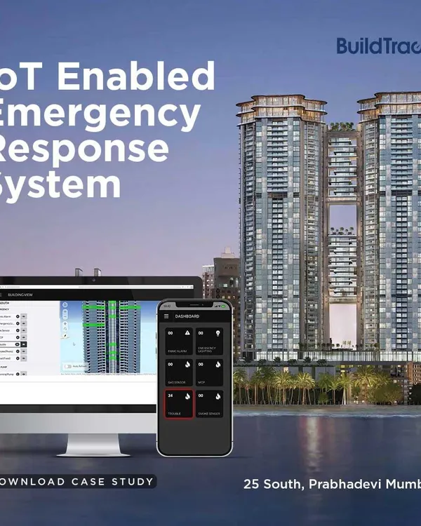 This is our IoT-Enabled Emergency Response System, implemented at the prestigious 25 South residential tower in Mumbai. This case study shows how our technology enhances safety in large-scale buildings.