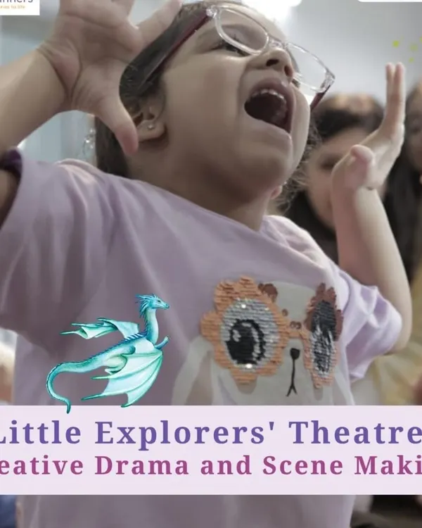 This is what pure, uninhibited joy looks like. In my Little Explorers' Theatre program, we don't just act; we roar, we imagine, and we discover the power of our own voices through creative drama and scene making.