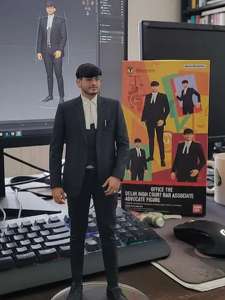 Confidence is my favorite accessory. Here is a custom-made advocate action figure, a unique tribute to my profession.