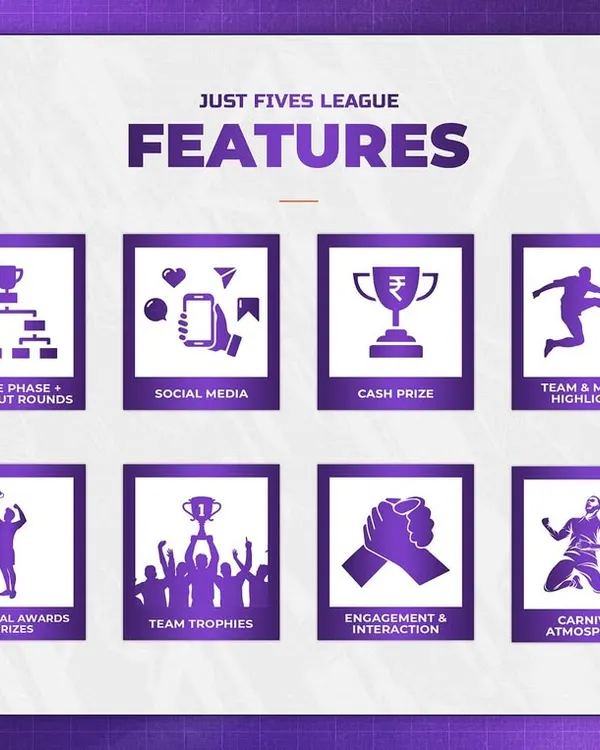 This is what makes the Just Fives League a premier event. I provide a complete tournament experience with a league and knockout format, cash prizes, team trophies, and a carnival atmosphere.