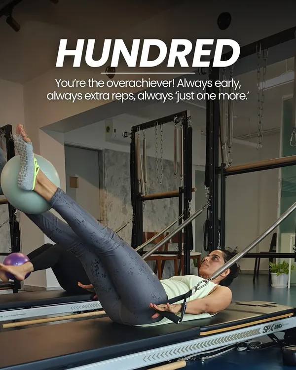 The "Hundred" is a classic Pilates move for the overachiever in you. It's a fantastic way to warm up the core and challenge your endurance right from the start.