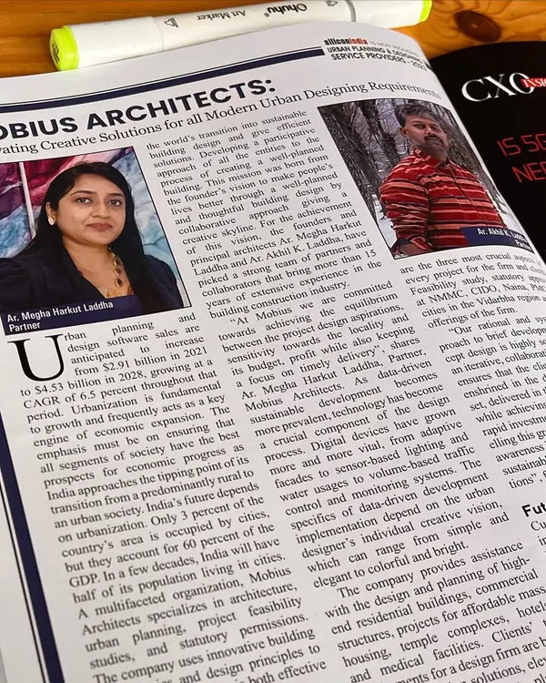 We are proud to be recognized for our contributions to urban design. This feature in a leading industry magazine highlights Mobius Architects as a promising practice, a testament to our innovative approach and commitment to shaping better urban environments.