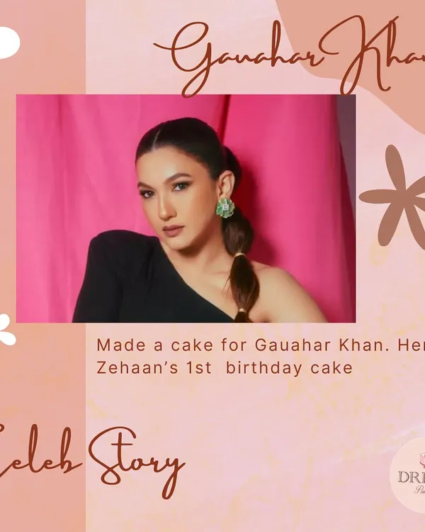 A "Celeb Story" feature about creating the first birthday cake for actress Gauahar Khan's son, Zehaan. It was a joy to be part of such a special family milestone.