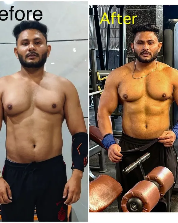This is what real transformation looks like. My client didn't just lose fat, he built muscle and discipline with a personalized nutrition and training plan. This isn't magic, it's pure hard work.
