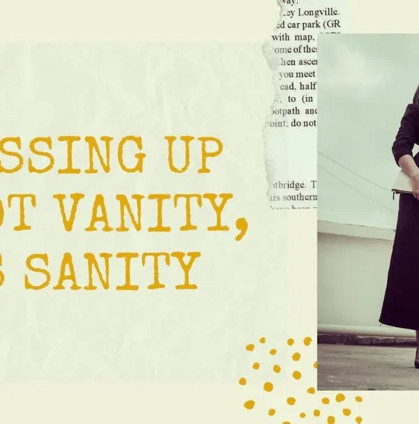 I firmly believe that dressing up is an act of self care, not vanity. It is a way to feel in control and sane, especially on days when things feel chaotic.