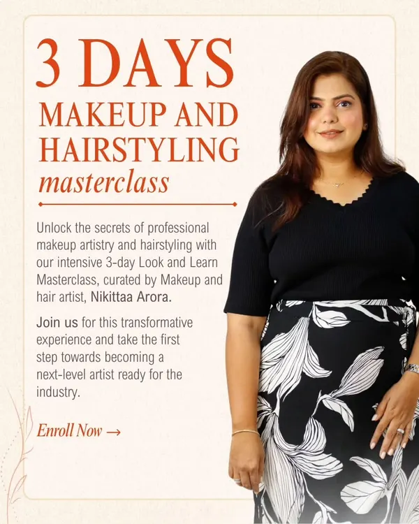 Announcing my 3-day Makeup and Hairstyling Masterclass. This is your chance to unlock the secrets of professional artistry and take the first step towards becoming a next-level artist.