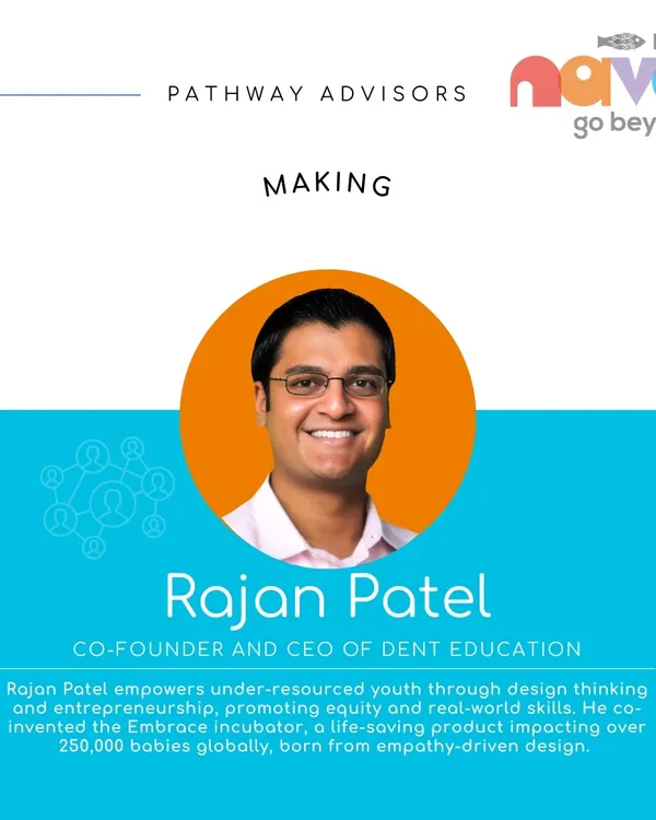 We are proud to have Rajan Patel, co-inventor of the life-saving Embrace incubator, as the advisor for our Making Pathway, inspiring students to design with purpose.