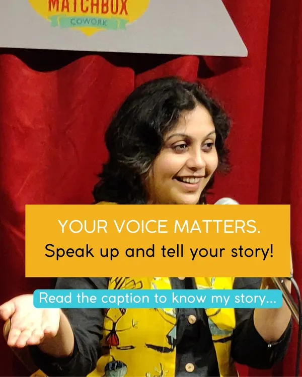 My first job as a software engineer was terrifying. I was too scared to ask for help and felt like a failure. That experience taught me the most important lesson: your voice matters. Speak up and tell your story.