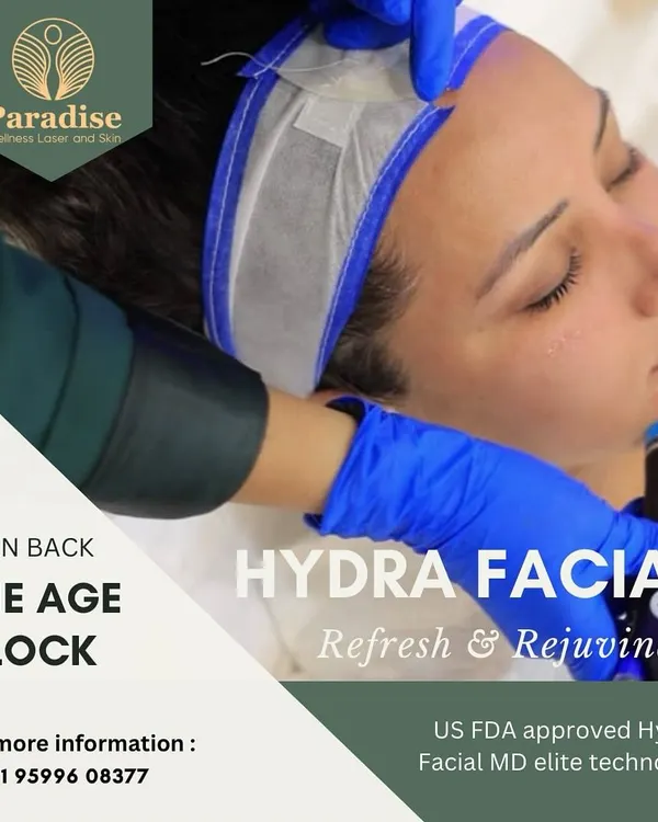 Turn back the clock with my signature HydraFacial. Using US FDA-approved elite technology, this treatment deeply cleanses, exfoliates, and infuses your skin with intense moisture to refresh and rejuvenate your complexion instantly.