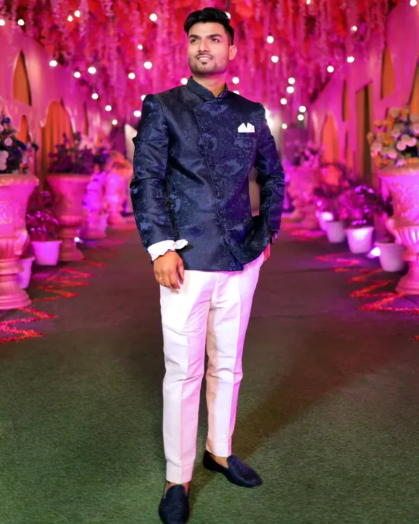 Here I am in a Jodhpuri suit for a wedding 'Lagan' ceremony. I understand the importance of looking the part for your formal events while preparing to get the party started.
