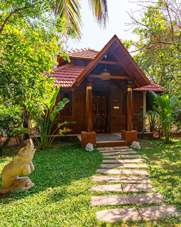 This project at Brown Town Resorts embodies my philosophy of creating a timeless, earthy aesthetic. The design of this cottage entrance uses local materials and traditional architectural forms to build a space that feels both authentic and deeply peaceful, offering a true escape from the everyday.