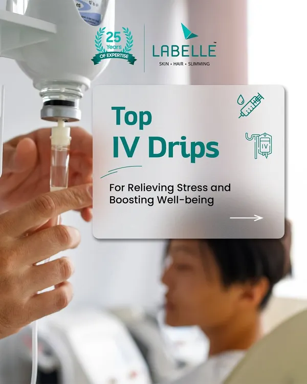 We offer a variety of IV drips designed to relieve stress and boost your overall well-being. In this image, a client is comfortably receiving a personalized vitamin infusion, showcasing the relaxing and professional environment of our clinic.