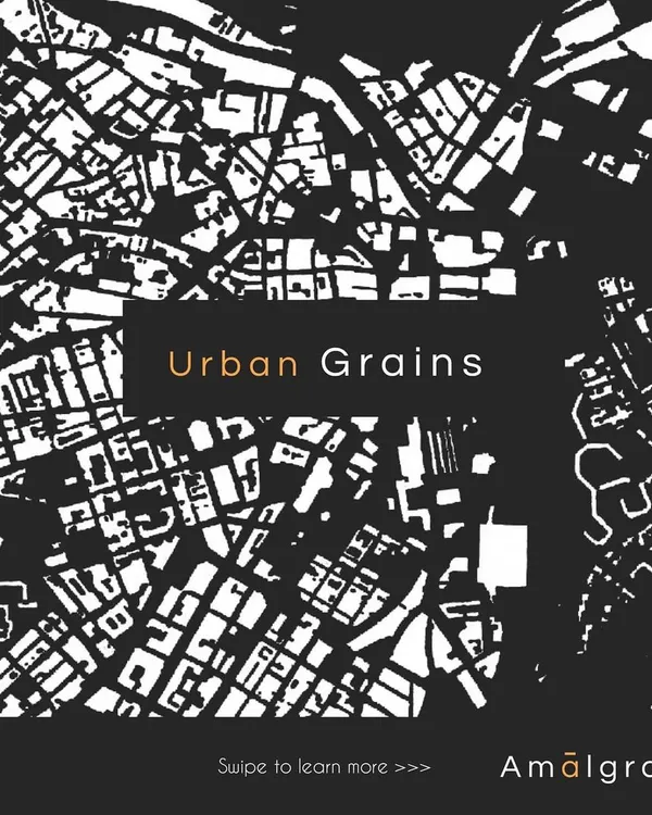 The name Amālgrain comes from the words "amalgamation" and "grain." I see design as the artful amalgamation of individual grains, whether they are ideas, materials, or the talented people I collaborate with. This image represents the "Urban Grains" that form our cities.