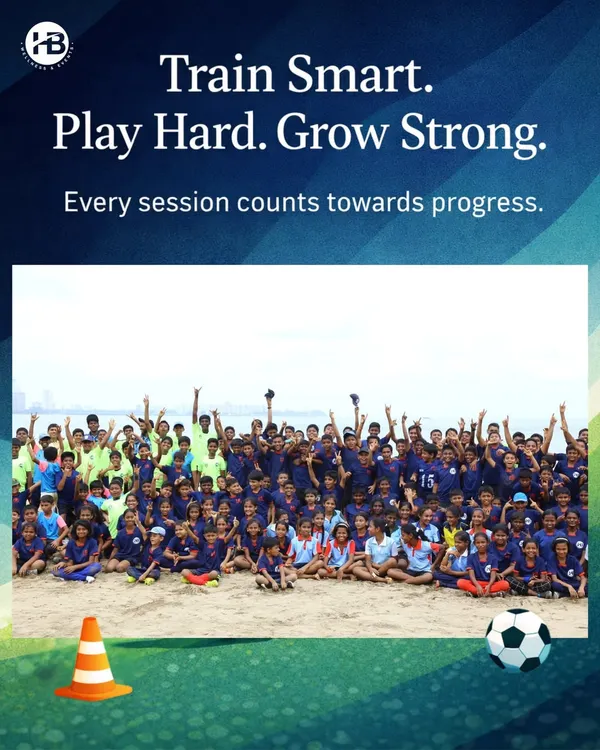 "Train Smart. Play Hard. Grow Strong." This powerful image of a large group of our athletes perfectly encapsulates our mission to foster progress and strength through consistent, intelligent training.
