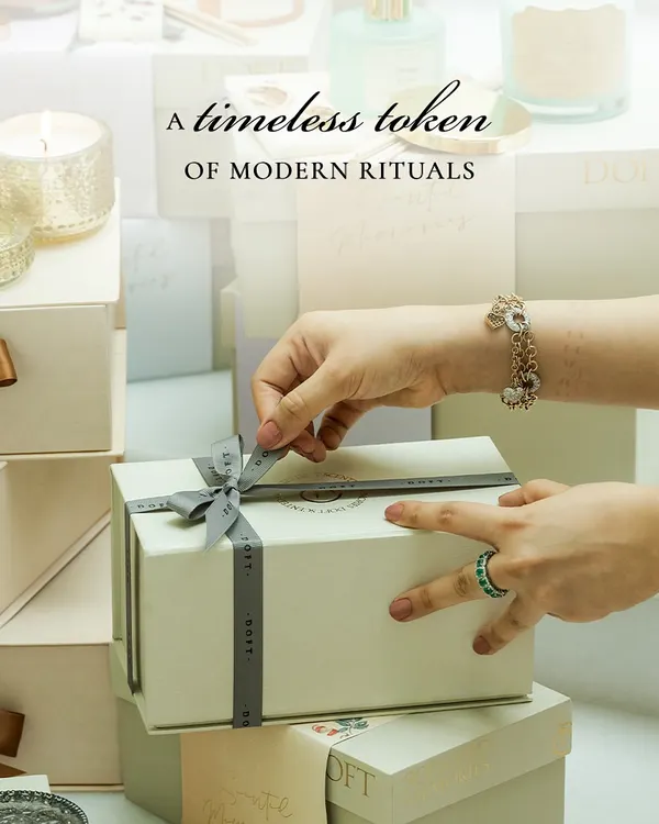 A timeless token of modern rituals. I curate gifts for every moment, from weddings and birthdays to corporate celebrations, wrapped in the most scented, soulful way.