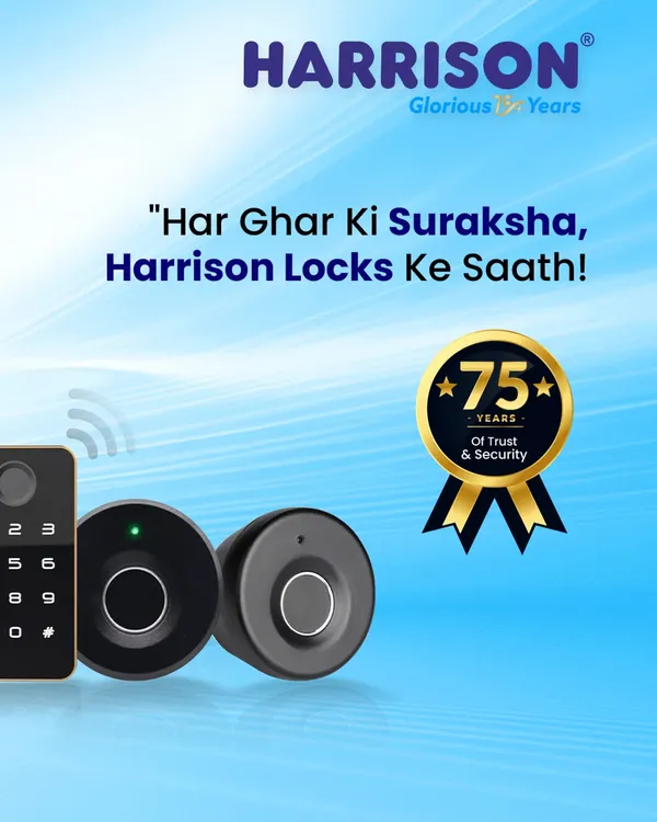 Har Ghar Ki Suraksha, Harrison Locks Ke Saath! For over 75 years, trust and security have been our legacy, making us India's number one lock brand.
