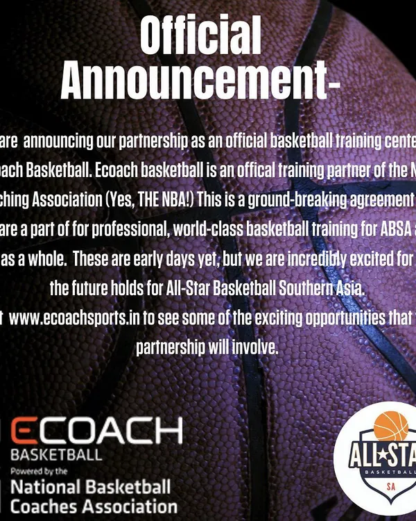 We are proud to be an official training partner of the NBA Coaching Association through Ecoach Basketball. This partnership brings professional, world-class basketball training to our academy and to India.