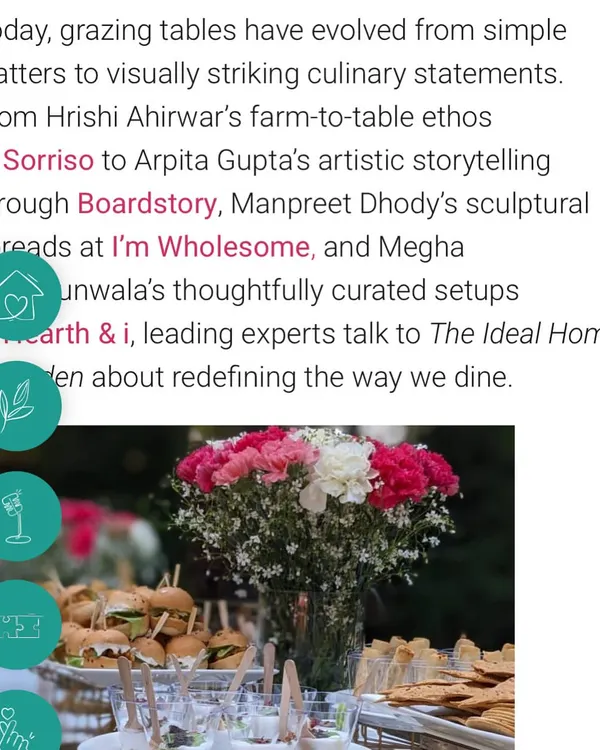 I am honored to be featured in The Ideal Home & Garden magazine, recognized for my farm-to-table ethos and for redefining dining with visually striking culinary statements.