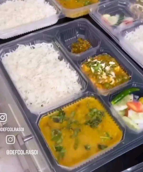 This is what a perfect homemade meal looks like. Our special thali comes packed with dal, sabzi, fluffy rice, salad, and more, ensuring a balanced and delicious experience. It's the ideal choice for a satisfying office lunch or a hassle-free dinner.