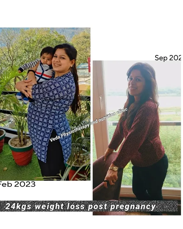 This client's incredible 24kg post-pregnancy weight loss journey is a testament to what's possible with a consistent, personalized nutrition plan. We started in February and by September, she had achieved this amazing transformation without starving herself.