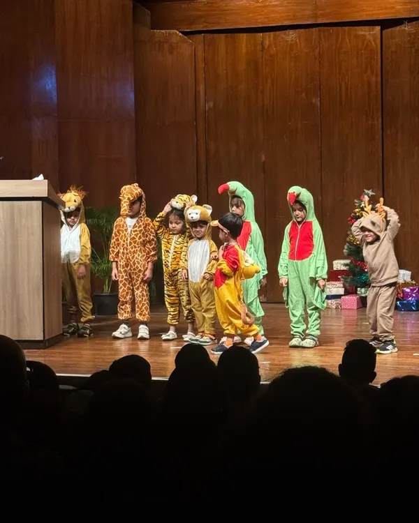 Our youngest performers roar with confidence on stage, bringing our adorable animal kingdom play to life.