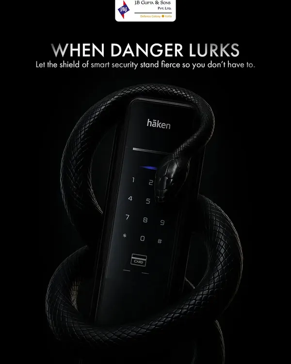 Let your home stay fierce, even when you’re away. This Häken smart lock is designed to be a shield against any threat, combining dramatic design with intelligent security features.