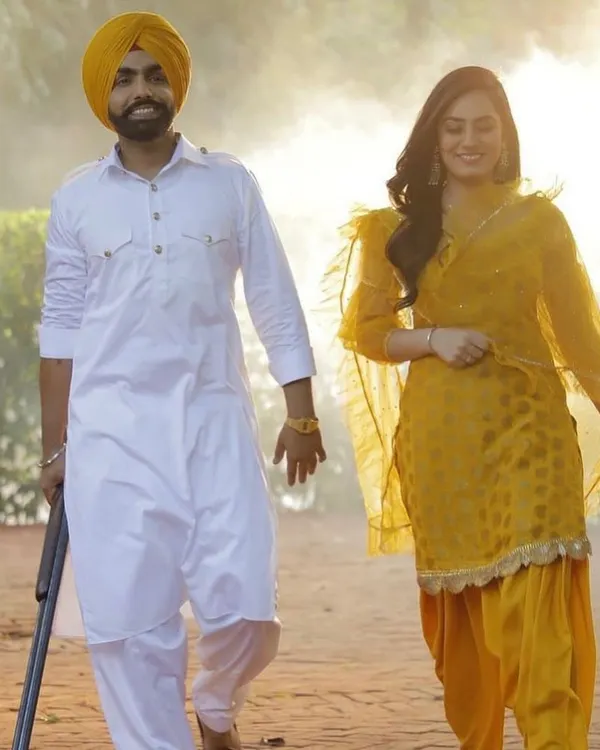 This shot with Ammy Virk and Sweetaj Brar for 'Khabi Seat' is one for the books. I curated this classic Punjabi look, focusing on a vibrant yellow suit for Sweetaj that perfectly captured the romantic, sun-drenched feel of the song. It's all about creating a visual story that feels authentic and looks beautiful on screen.