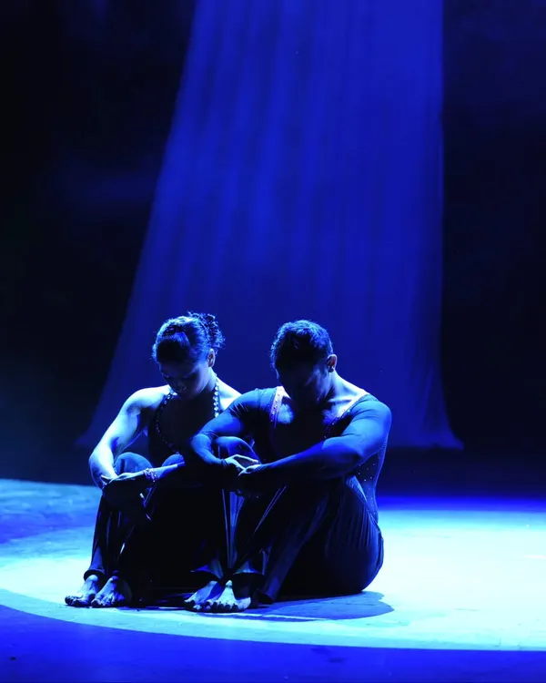 A quiet moment on stage. Dancing together for over 15 years has been a journey through highs, lows, and everything in between.