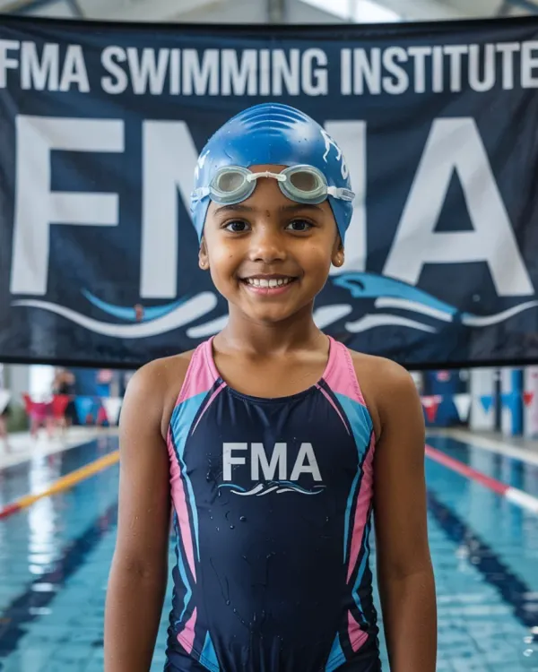 This is what success looks like at FMA. We nurture young talent, turning apprehension into confidence and smiles. Our children's batches focus on making swimming a fun, positive experience from the very first day.