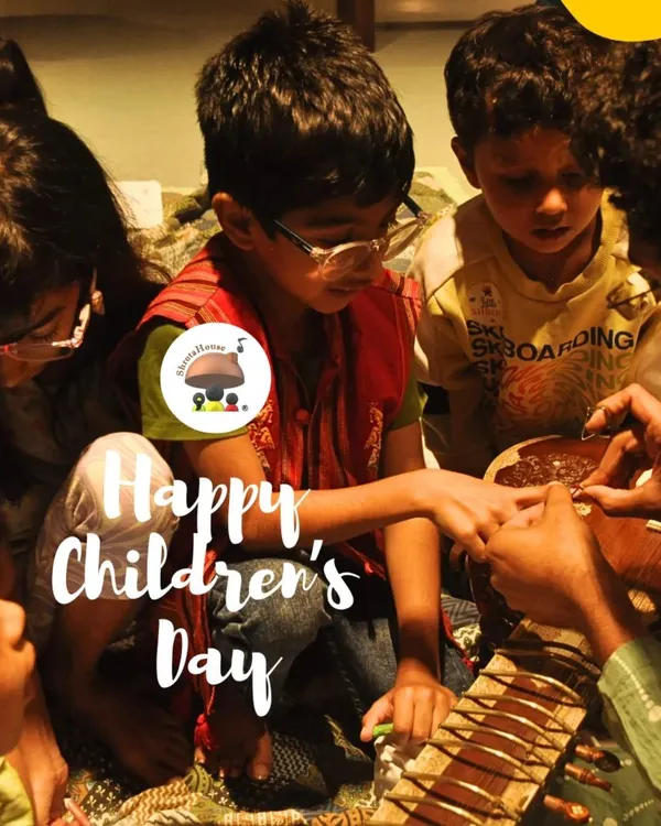 A moment of pure wonder as a young student discovers the magic of the sitar for the first time. We believe in letting curiosity guide the learning journey, creating a gentle and supportive space for children to connect with the beautiful instruments of Bharat.