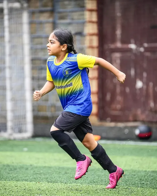 Is there a better academy in Mumbai for girls to learn and excel at football? Our shining star Aarna is a testament to our dedicated girls' program.
