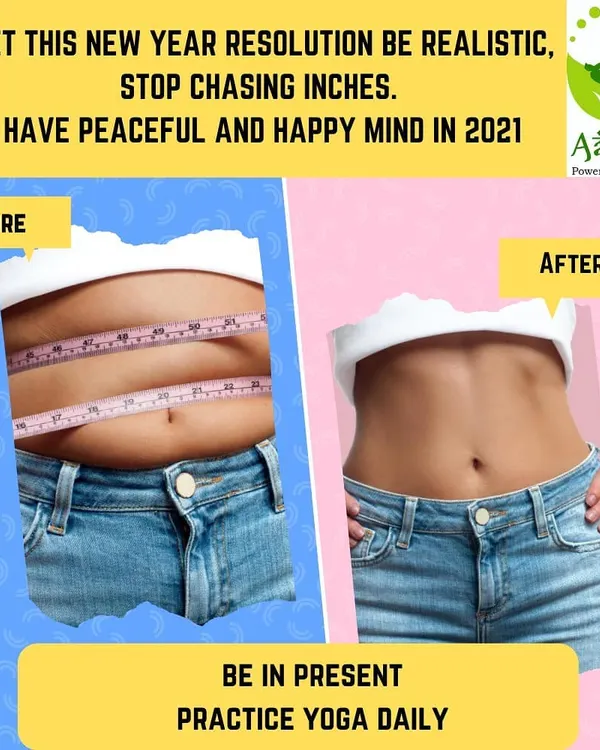 The journey to a healthier you is about consistency, not just chasing inches. This before and after shows the real results possible with daily yoga practice, leading to a stronger core and a more peaceful mind.