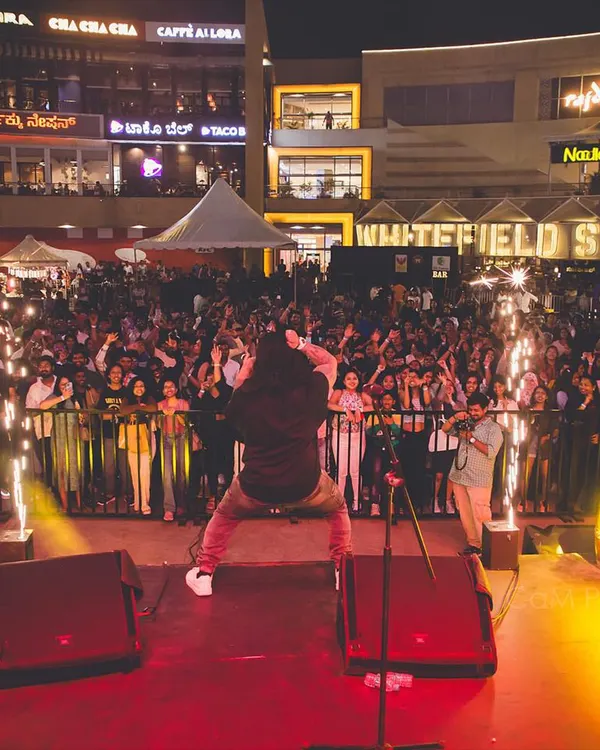 This is what a packed house looks like at the Bangalore Beer Festival. Pyrotechnics, a massive crowd, and our high-energy Bollywood rock sound made for an unforgettable night.