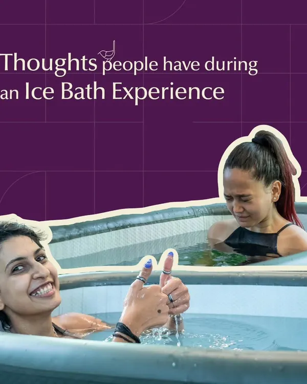 This is the moment of truth in our ice bath experience. It's a journey through challenge, resilience, and ultimately, exhilaration. We guide you every step of the way.